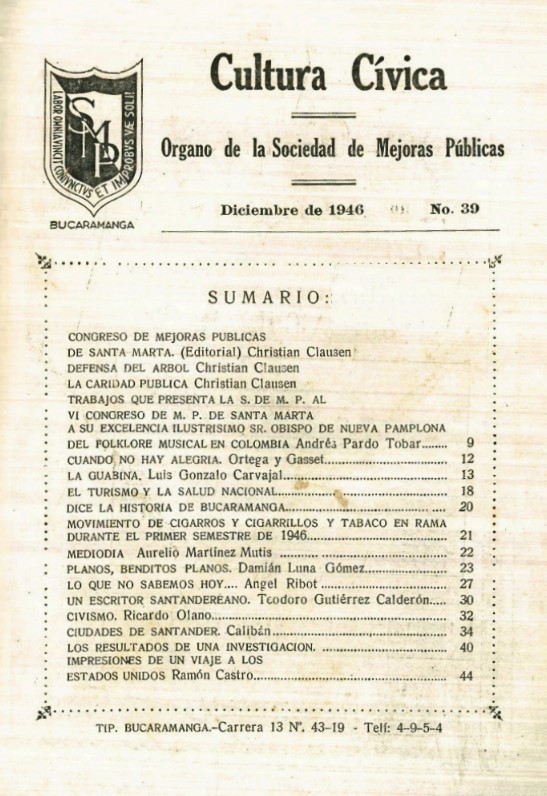 Revista Cultura Cívica No. 39