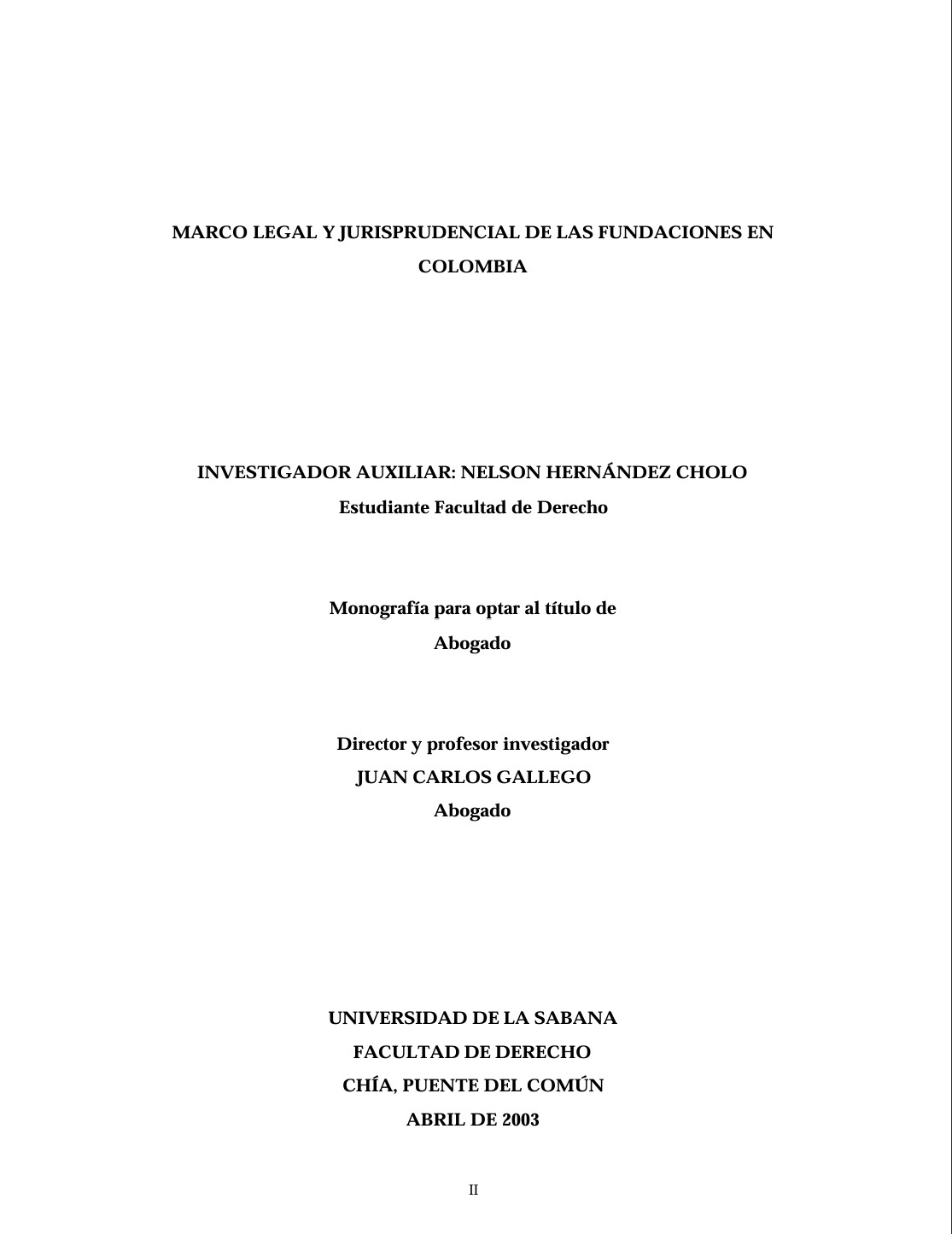 Marco legal y jurisprudencial de las fundaciones en Colombia
